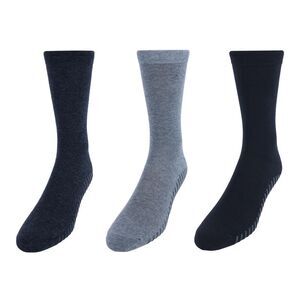Gripjoy Men's Crew Socks with Grips (Pack of 3)
